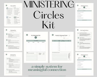 Trousse des cercles d'externe de la Société de Secours | Organisateur ministériel SDJ | Cartable de la présidence de la RS | Imprimable et numérique
