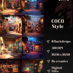 COCO Backdrops: Digital Art Backgrounds (16384 X 16384 px)