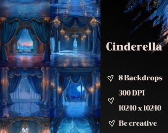 Fondos digitales de Cenicienta: Fotografía artística de cuento de hadas a 300 ppp