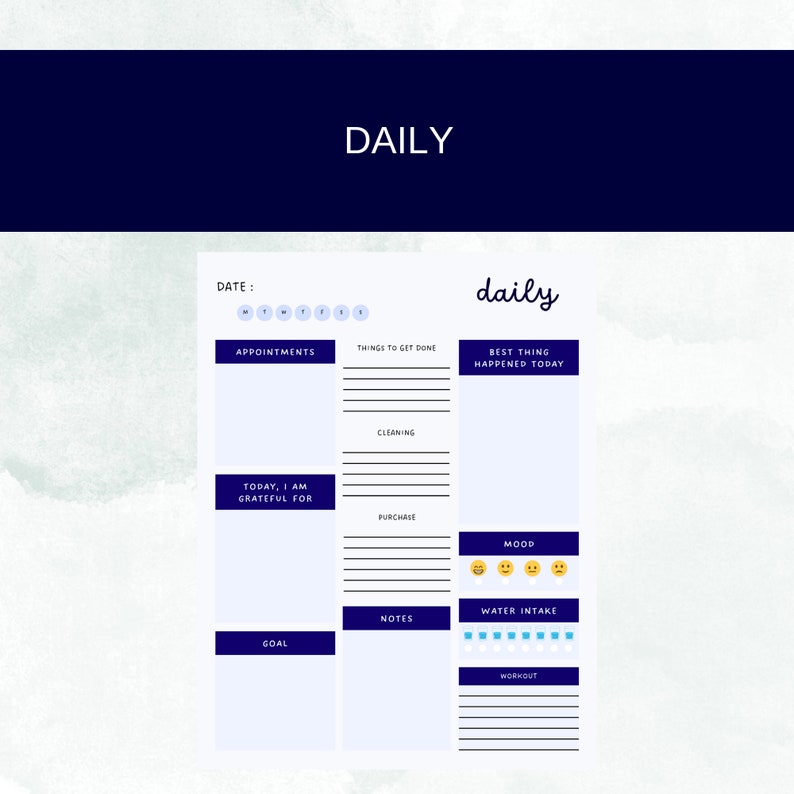 Printable Digital 2024 Planner 2024 Digital Planner 2024 Daily, Weekly