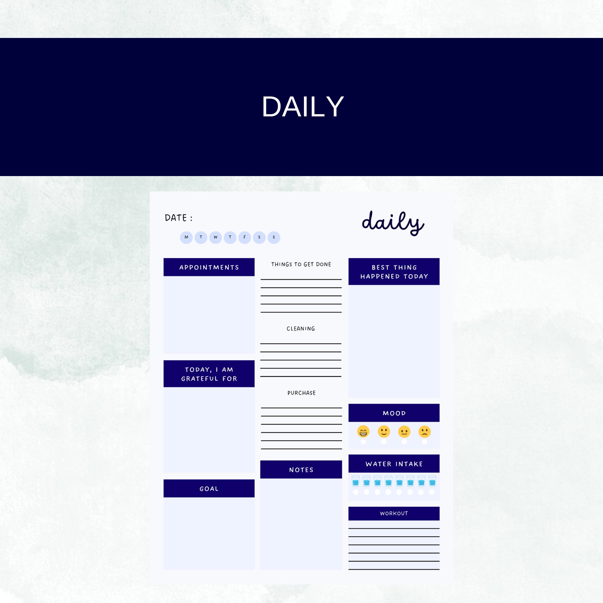 Printable Digital 2024 Planner 2024 Digital Planner 2024 Daily, Weekly