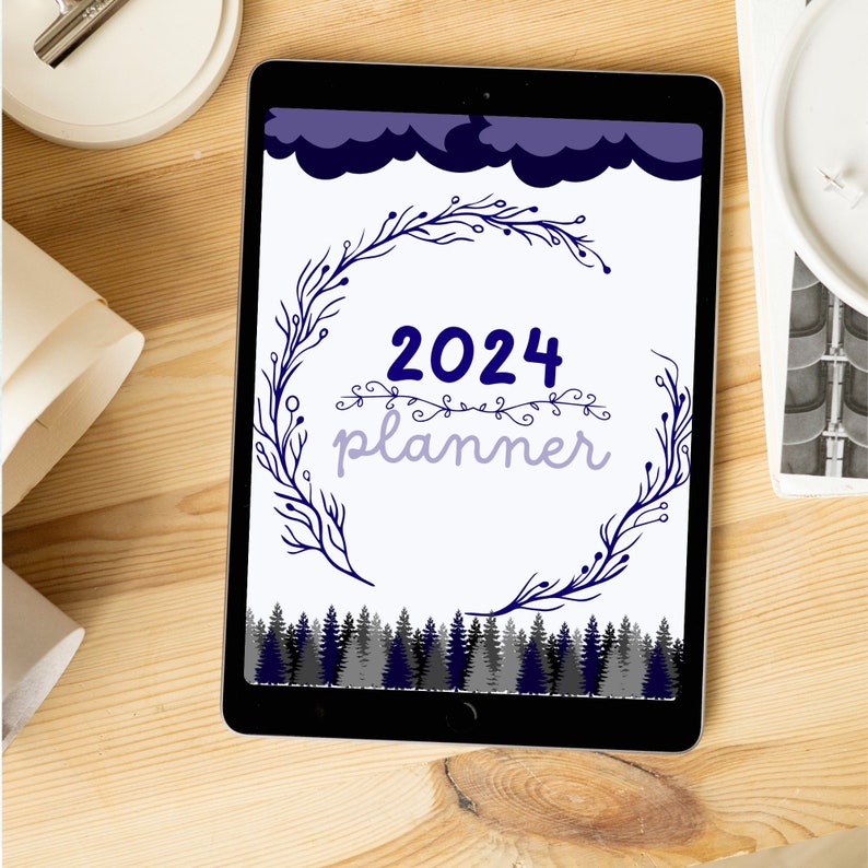 Printable Digital 2024 Planner 2024 Digital Planner 2024 Daily, Weekly