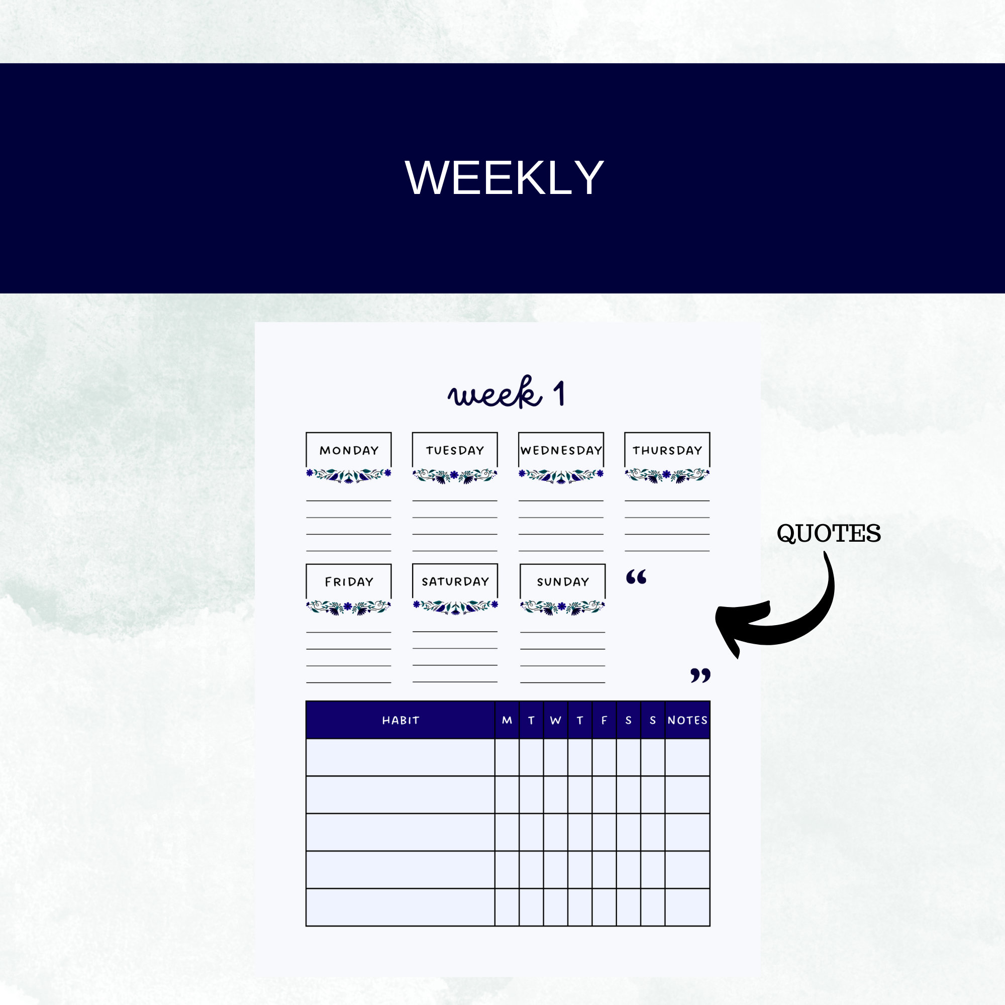 Printable Digital 2024 Planner 2024 Digital Planner 2024 Daily, Weekly