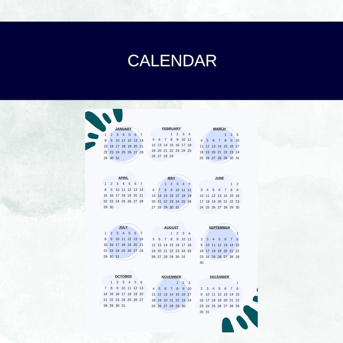 Printable Digital 2024 Planner 2024 Digital Planner 2024 Daily, Weekly