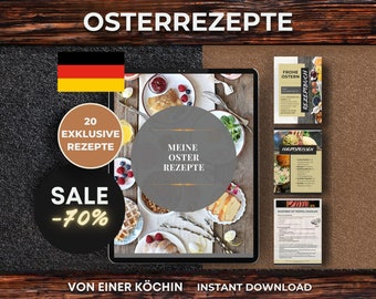 Digitales Oster Rezept Kochbuch, Oster eBook, Oster Koch Guide, Familien Oster Mahlzeit Planung, Digitales kochbuch für Ostern, Osterbrunch,