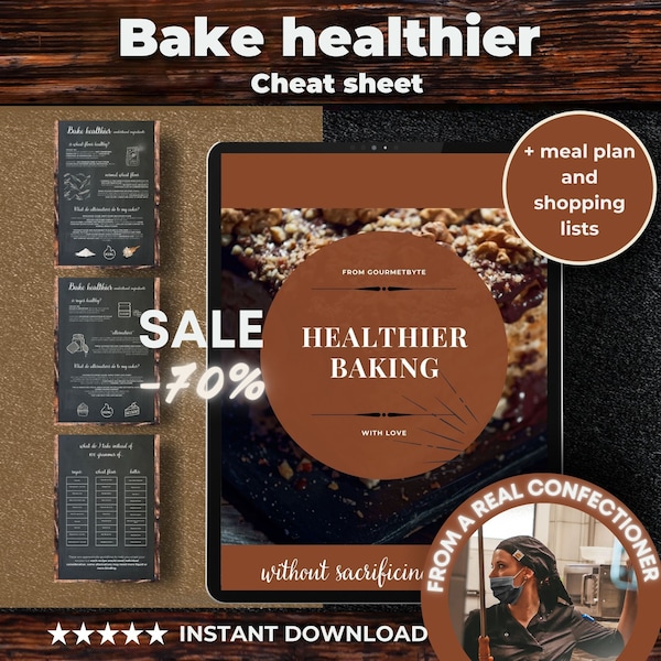 Healthy Baking Guide, Diet Desserts, Healthy Baking 101, Baking Tips Ebook, Healthy Baking Desserts, Easy Baking Healthy, Low Calorie Baking