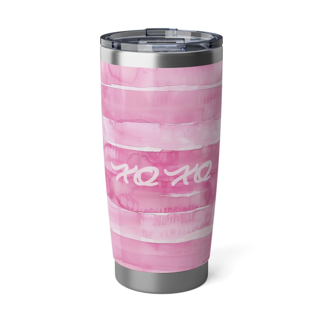 Pink Hugs and Kisses Tumbler – Stainless Steel Insulated Water