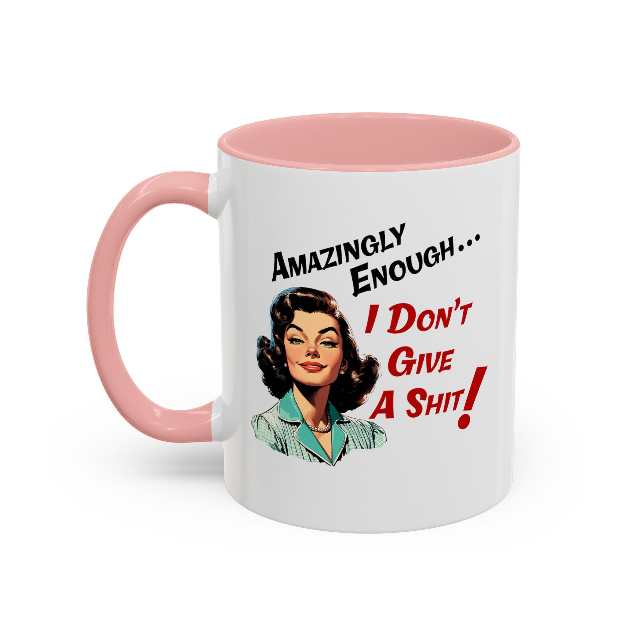 Sottobicchiere Retto Con Scritta Umoristica 'I Don't Give A Shit' – Base In Sughero Antiscivolo, 10x10 Cm, Ideale Per Regalo Ironico