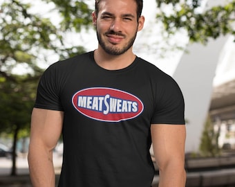 Meat Sweats Funny BBQ T-Shirt Retro Grilling Humor Tee for Meat Lovers, Backyard Cookouts & Summer Barbecue Fans