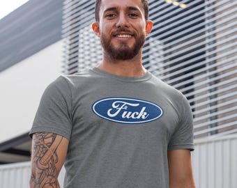 Fuck Logo T-Shirt Vintage Style Sarcastic Adult Humor Tee Gag Gift for Him or Her Retro Bold Design Unisex Graphic Shirt