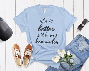 Komondor Dog Comfort Shirt, mehrere Farben erhältlich, Komondor Dog Mom und Dad Geschenke, Komondor Dad Shirt, Hundeliebhaber T-Shirt, Herren und Damen T-Shirt
