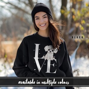 Poodle Dog Love Sweatshirt, Dog Love Sweatshirt, Poodle Dog Mom Sweatshirt, Poodle Dog Dad Sweatshirt, Gift For Dog Lover