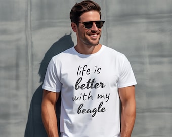 Beagle Dog Comfort Colors Premium Shirt, Beagle Dog Mom and Dad Gifts, Beagle Dad Shirt, Dog Lover Tee, Men and Woman Tee