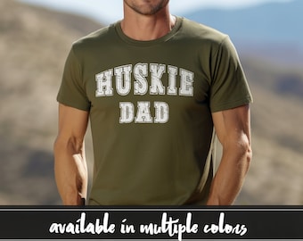Huskie Dog Dad Shirt, Huskie Dad Shirt, Funny Dog Shirt, Mens Dog T shirt, Gift for Dog Lovers, Shirt for Dog Owners, Gift for Dog Owner