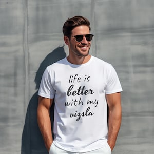 Vizsla Dog Comfort Colors Premium Shirt, Vizsla Dog Mom and Dad Gifts, Vizsla Dad Shirt, Dog Lover Tee, Men and Woman Tee