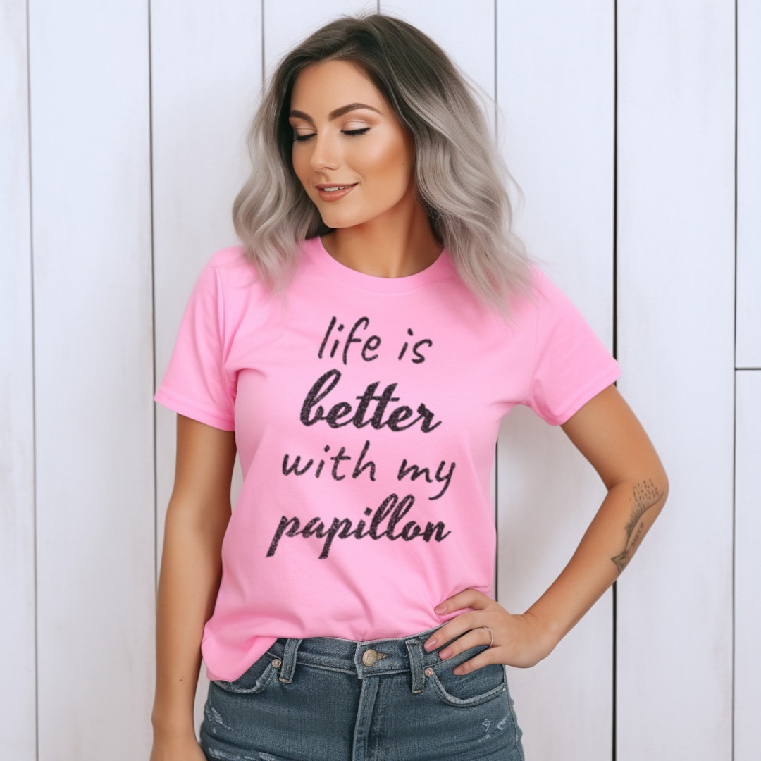 Papillon Dog Comfort Colors Premium Shirt, Papillon Dog Mom and Dad Gifts, Papillon Dad Shirt