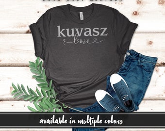 Kuvasz Hundeliebe Shirt, Kuvasz Hundeliebhaber Shirt, Geschenk für Hundeliebhaber, Haustier-Liebhaber-Besitzer Geschenke, Hundeliebe T-Shirt, Hundeshirt, Hundeliebhaber Shirt