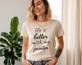 Pointer Dog Comfort Colors Premium Shirt, Pointer Dog Mom and Dad Gifts, Pointer Dad Shirt, Dog Lover Tee, Men and Woman Tee