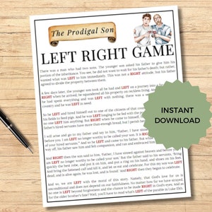 Left Right Game | Prodigal Son Celebration | Bible Games for Kids | Family Reunion Games | Christian Games | Icebreaker | Pass the Gift Game
