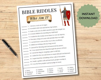Ladies Night Games | Bible Games for Kids | Kids Bible Study Game | Christian Games | Sunday School Game | Bible Characters | Who Am I Game