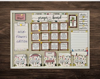 Prayer Board Kit | Prayer Board Starter Kit | Prayer Board Kit Printable | Prayer Board Headers | Prayer Vision Board |  Prayer Envelopes