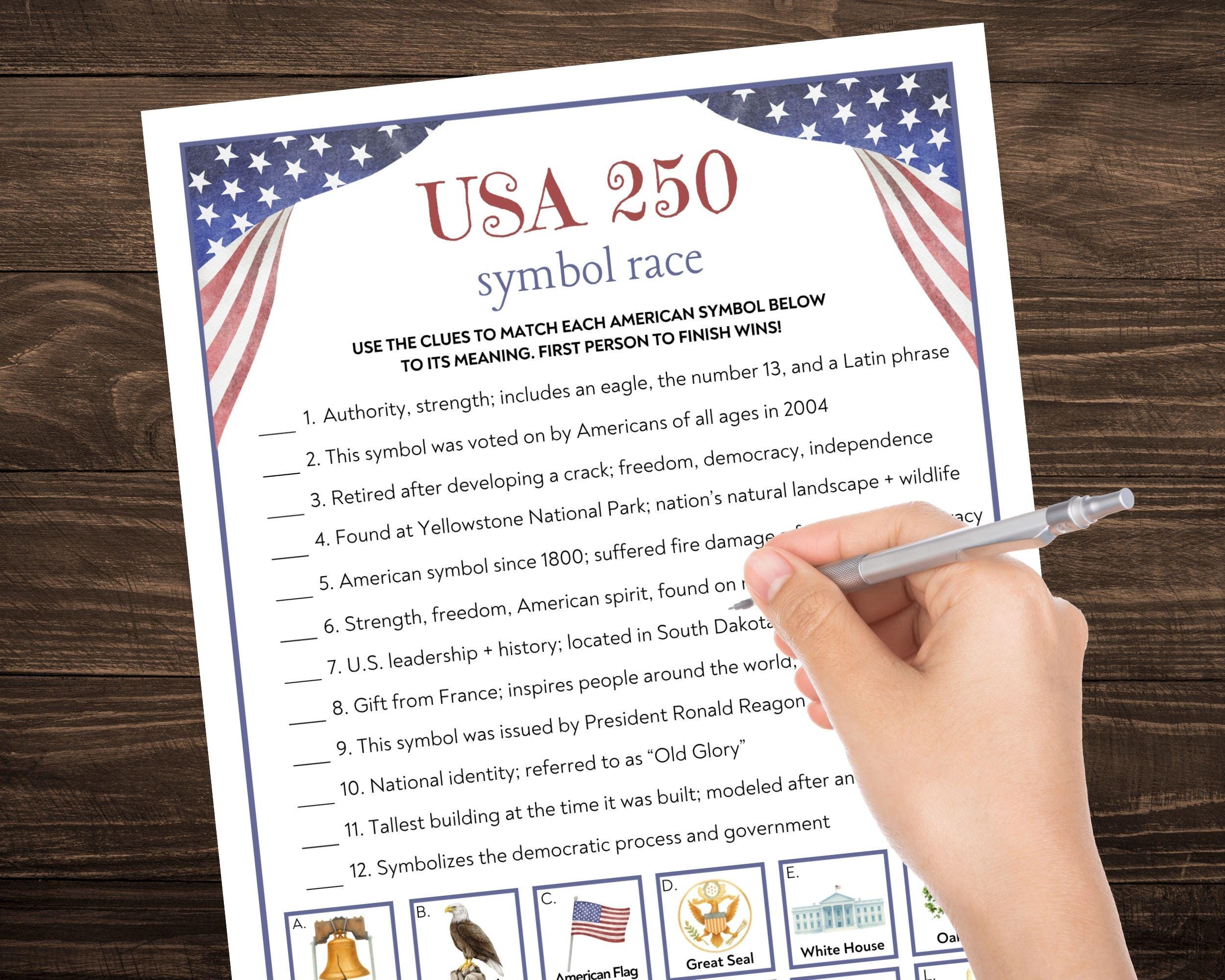 250th Anniversary 4th of July Trivia, America 250 Funny Patriotic ...