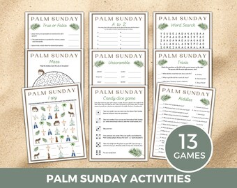 Palm Sunday Activity, Holy Week for Kids, Palm Sunday Printable, Holy Week Printable, Palm Sunday Lesson, Triumphal Entry, Holy Week Games