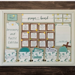 Kit tableau de prière | Kit de démarrage pour tableau de prière | Kit de tableau de prière imprimable | En-têtes de tableau de prière | Tableau de vision de la prière | Enveloppes de prière