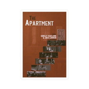 The Apartment Vintage Inspired  Film Poster Sticker