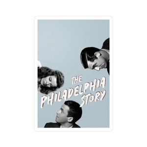 The Philadelphia Story Vintage Inspired Film Poster Sticker