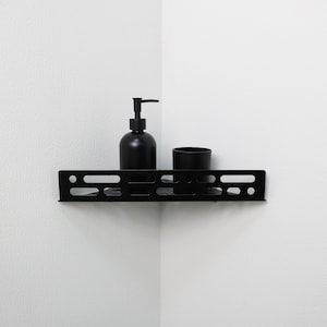 Bathroom Decor Metal Floating Shower Wall Shelf Corner Shower Caddy Bathroom Organizer Space Storage Minimalist First Home Gift Shower Shelf