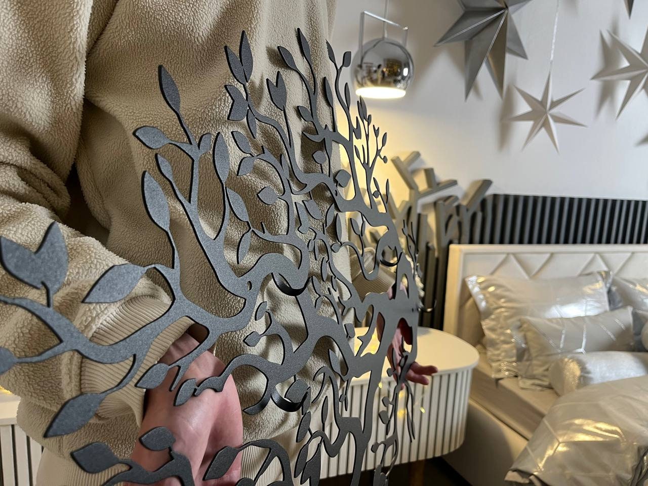 Large Metal Wall Art Coat Hanger Branch Coat Hook Wall Hanging