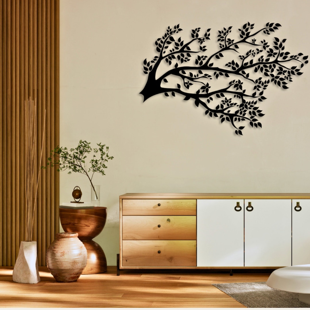 Large Metal Wall Art Coat Hanger Branch Coat Hook Wall Hanging