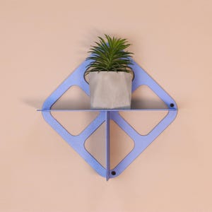 Modern Metal Floating Shelf - Minimalist Functional Wall Decor , Metal Book Shelf