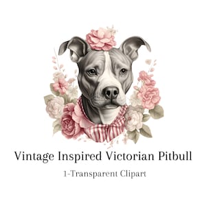 Pitbull Clipart Save our Breed, Victorian Bully Clipart for Dog Lovers PNG Transparent Background Instant Digital Download
