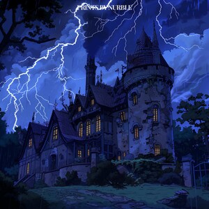 SilkScreenPrint Leather Art BAD CASTLE