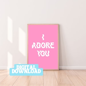 I adore you Fred Again DJ house music inspired poster digital download print