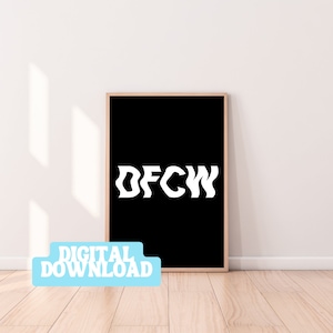 DFCW SOSA DJ house music inspired poster digital download print