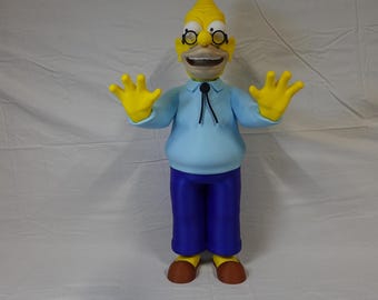 Grandpa Abe Simpson 3d printed fan art. Large Giant scale. 24" tall