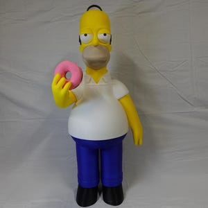Homer Simpson 3D-geprinte fanart. Grote reuzenschaal. 28&quot; hoog