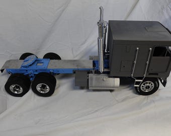 Tamiya 1/14 scale rc semi-truck body kit Kenworth K100 Lesu, 3d printed
