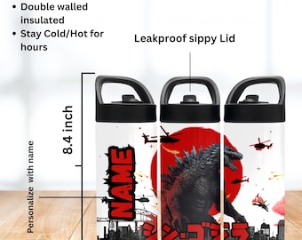 Personalized Monster Movie Kids Tumbler: 16oz Insulated Cup
