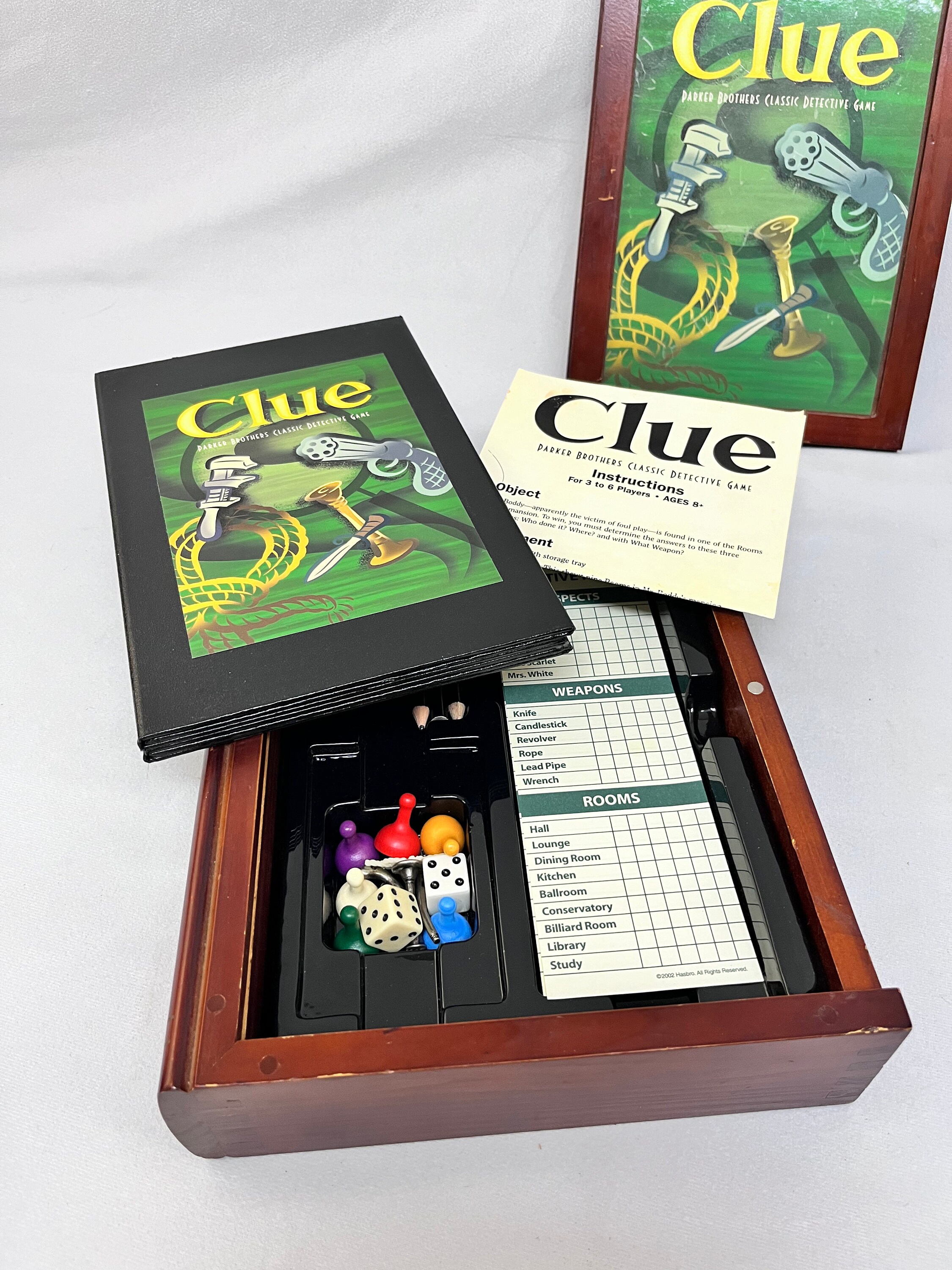 Vintage Collection Wood Box Edition Clue Game - Etsy Vintage Collection Wood Box Edition Clue Game - Etsy