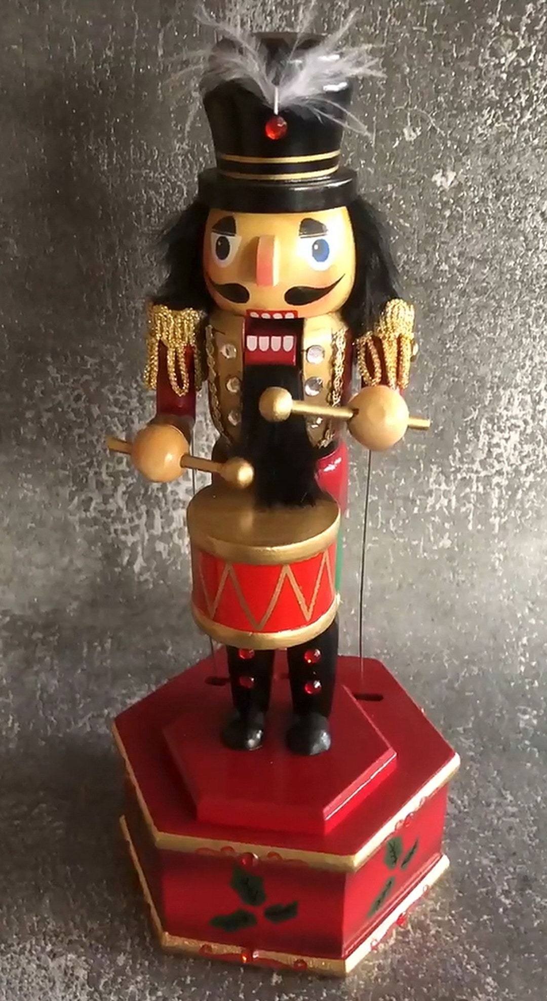 Nutcracker Music Box Octave Box Decoration Puppet Soldier Etsy