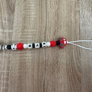 Personalized pacifier clip