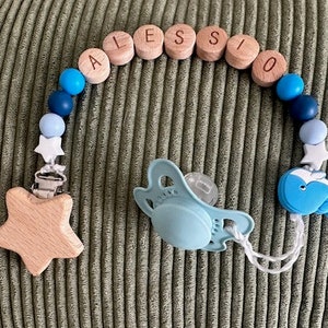 Personalized pacifier clip