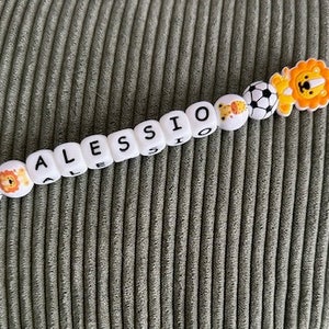 Personalized pacifier clip