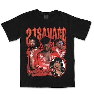 Vintage 21 Savage Graphic T-Shirt Design | Retro Hip Hop Rap Graphic Design | Instant Digital Download