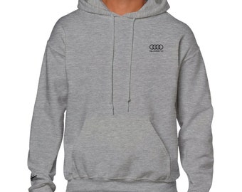 Embroidered Classic Audi Quattro Hoodie, Classic Unisex Pullover Hoodie, Lizard