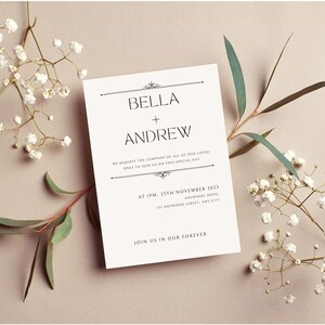 Printable Wedding Details Template, Wedding Insert Cards, Elegant Details  Card, DIY Wedding Detail Card Template, Wedding Information Card 